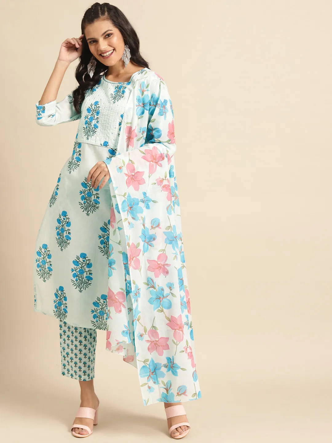 Floral Straight Kurta Set